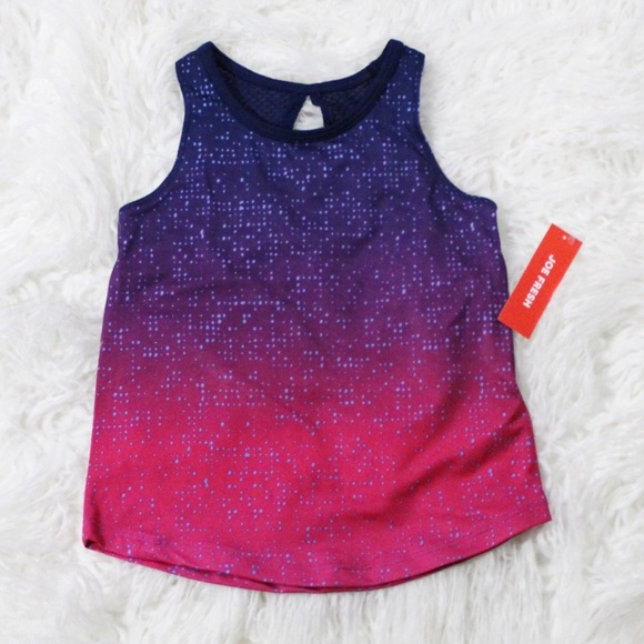 NWT Joe Fresh Toddler Girls Pink Gradient Tank Top - Picture 2 of 8